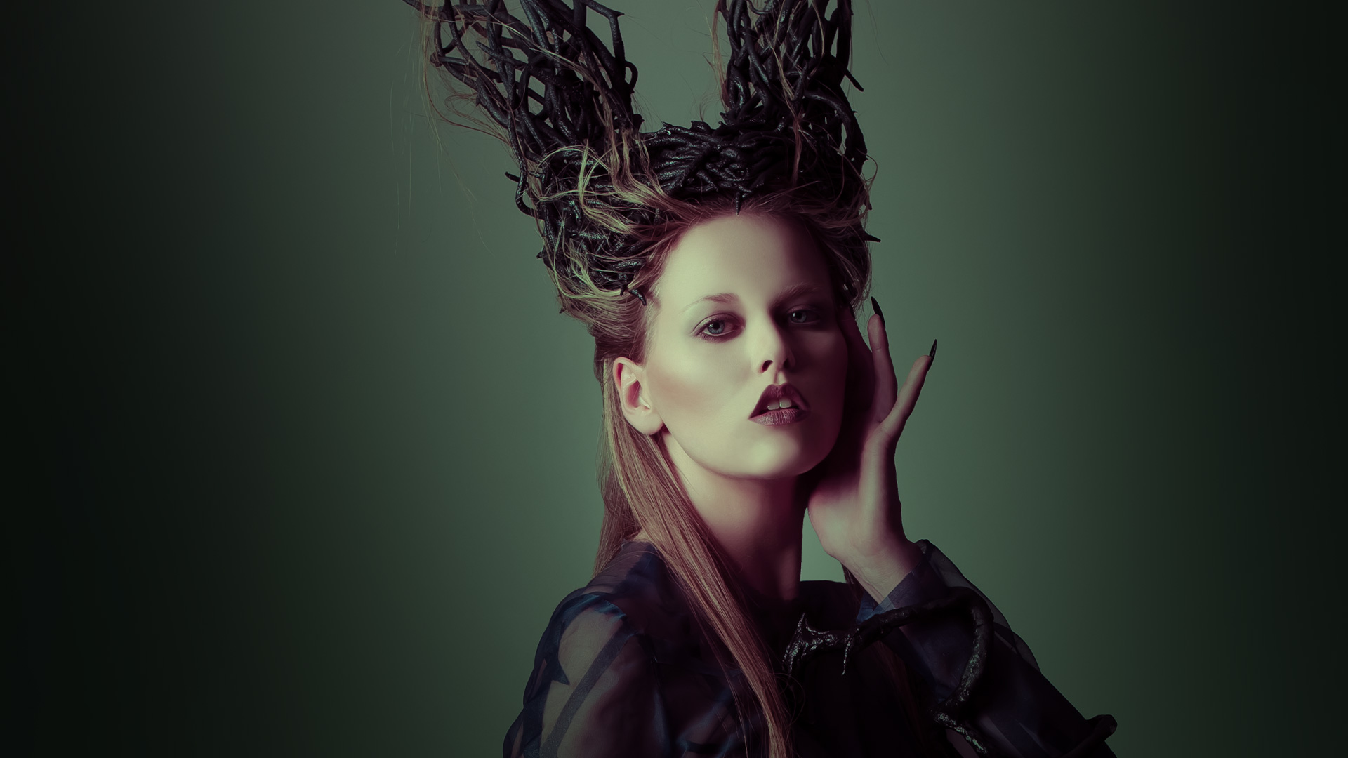 Maleficent Hair Design